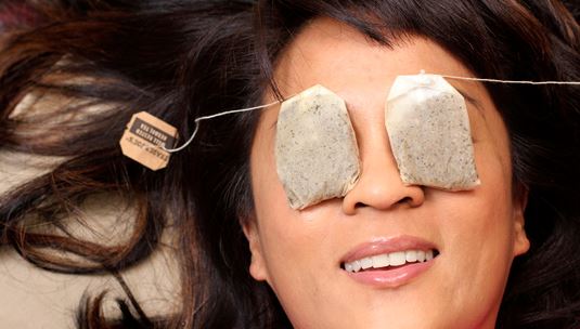 Image result for tea bags to reduce puffy eyes