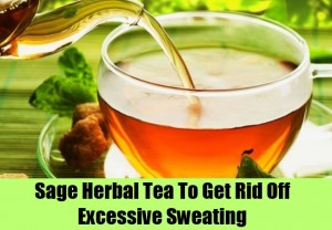 Sage tea for excessive sweating